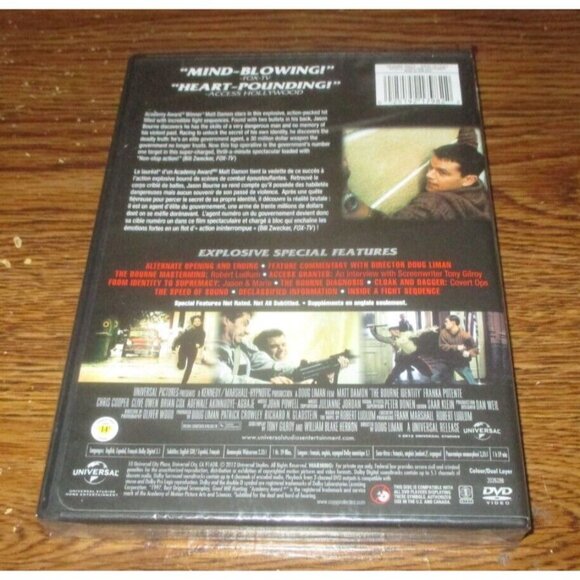 The Bourne Identity (DVD, 2012, Canadian) (unopened) - Picture 2 of 3